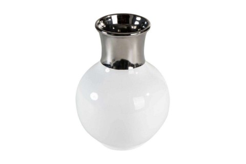 Kelby1 váza Fehér/ezüst 21x21x25 cm
