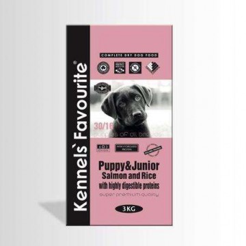 Kennels' Favourite Puppy & Junior Salmon & Rice 3 kg