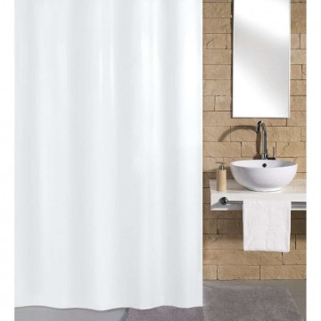 Kleine Wolke 430280  Shower Curtain "Kito" 180x200 cm White