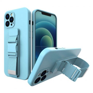 Kötél tok Gel TPU légzsák telefontok iPhone 13 pro kékhez