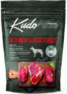 Kudo Adult Medium & Maxi Red Meat & Vegetables Low Grain 3 kg