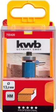 KWB 755420 PROFI HSS TCT csapágyas szintbemaró kés 13x8 mm
