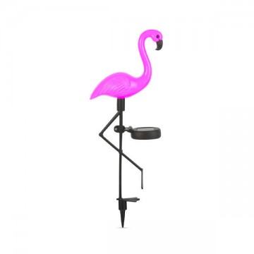 LED-es szolár flamingó – leszúrható – műanyag – 52 x 19 x 6...