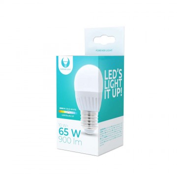 LED izzó E27 / G45, 10W, 6000K, 900lm, hideg fehér fény, Forever...