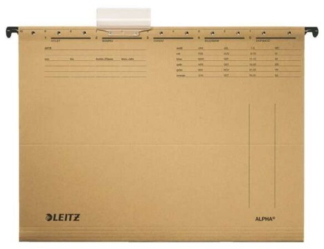 LEITZ "Alpha Standard" A4 karton natúr függőmappa