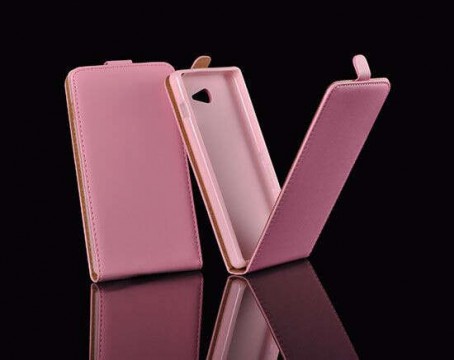 LG F70 D315 pink rózsaszín szilikon keretes vékony flip tok