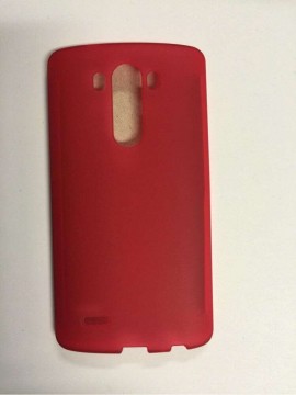 LG G3 D855 piros matt szilikon tok