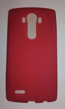 LG G4 H815 piros matt szilikon tok