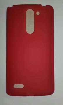 LG L Bello D337 piros matt szilikon tok