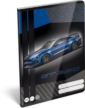 Lizzy Card A/5 kockás füzet 27-32  kék Ford GT minta