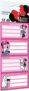 Lizzy Card Füzetcímke 12 db-os, Minnie és Unikornis