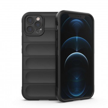 Magic Shield tok iPhone 12 Pro rugalmas páncélozott borítás fekete