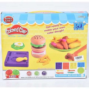 Magic Toys Ebédkészítő gyurmaszett 6db különböző színű...