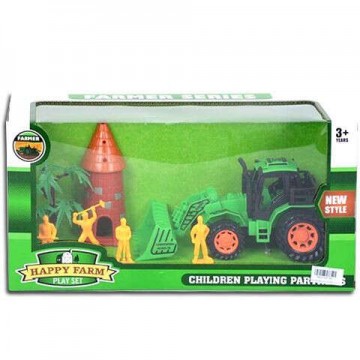 Magic Toys Happy Farm Traktor kiegészítőkkel (MKK430764)