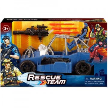Magic Toys Rescue Team rendőrségi Buggy járgány figurával...