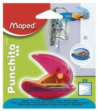 MAPED Lyukasztó, egylyukú, műanyag, MAPED "Punchito"