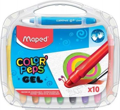 MAPED Zsírkréta, kitekerhető, MAPED "Color`Peps GEL", 10...