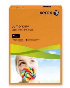 Másolópapír, színes, A4, 80 g, XEROX "Symphony", narancs...