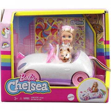 Mattel Barbie: Chelsea baba kisautóval játékszett (GXT41)