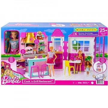 Mattel Barbie: Cook &- 039;n Grill étterem babával (HBB91)