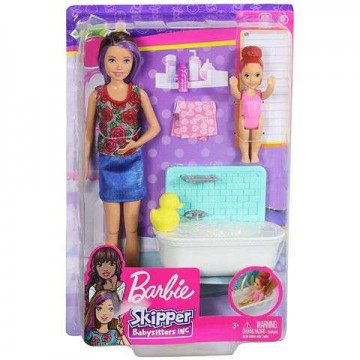 Mattel Barbie: Skipper fürdető bébiszitter játékszett...