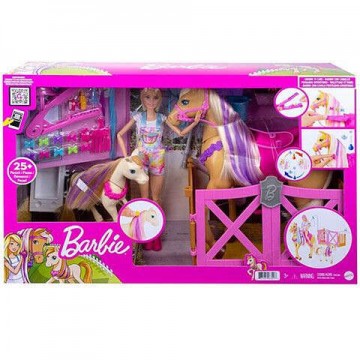 Mattel Barbie: Stílusvarázs lovarda játékszett (GXV77)