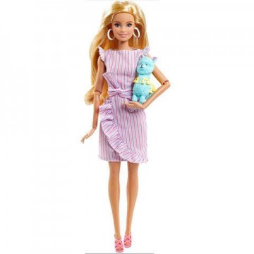 Mattel Barbie Tiny Wishes: babaváró buli baba lámával (GNC35)