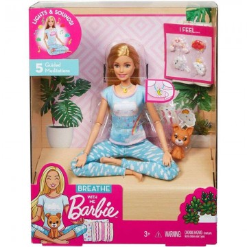 Mattel Wellness - Yoga Barbie baba fényekkel és hangokkal (GNK01)