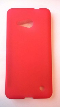 Microsoft Lumia 550 piros matt szilikon tok