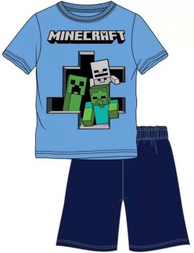 Minecraft gyerek rövid pizsama 3-4 év (104 cm)