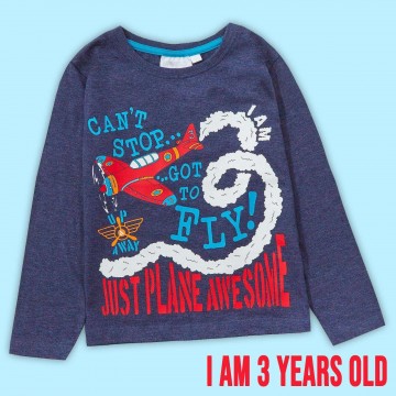 Mini Kidz Birthday/Szülinapos póló fiúknak 3 éves vagyok 2-3 év...