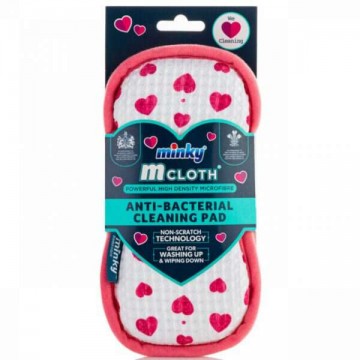 Minky M Cloth Antibakteriális Tisztítópárna -Love