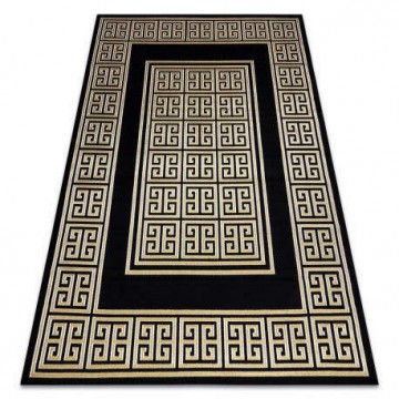 Modern GLOSS szőnyeg 6776 86 elegáns, görög fekete / arany 120x170...
