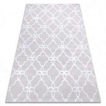 Modern MEFE szőnyeg 8504 Virágok - szürke / fehér 80x150 cm