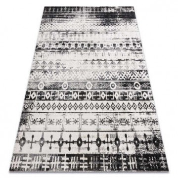Modern szőnyeg MUNDO E0592 etnikai szabadtéri bézs / fekete 140x190...