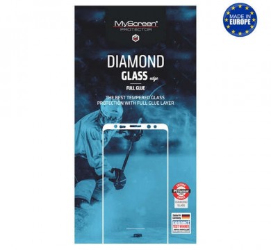 MYSCREEN DIAMOND GLASS EDGE képernyővédő üveg (2.5D, full glue,...