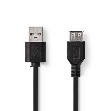 Nedis aktív USB 2.0 hosszabbítókábel 0,2m fekete (CCGP60010BK02)