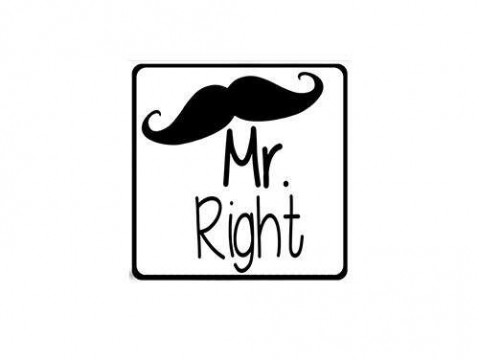 Nevesajándék - Hűtőmágnes - Mr. Right
