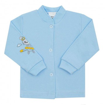 New Baby Baba kabátka New Baby Teddy pilot kék újszülött (50 cm)