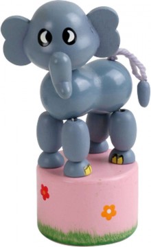 Nyomogatós figura - táncoló elefánt