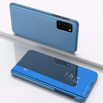 OEM Clear View tok Samsung Galaxy A02s készülékhez, kék