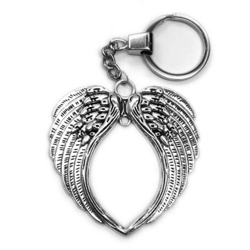 Óriás angyalszárny kulcstartó, ezüst színben