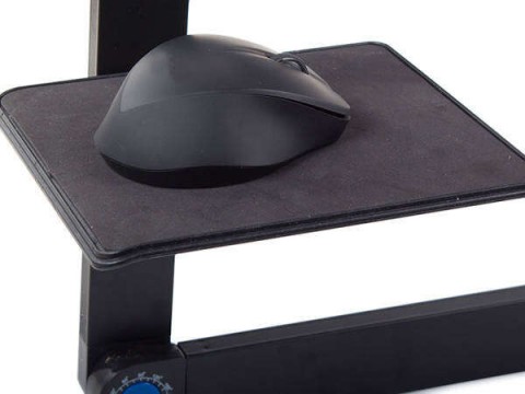 Összecsukható laptop asztal beépített hűtővel, fekete