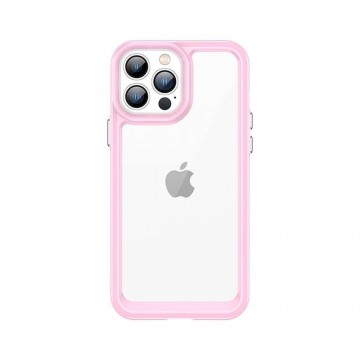 Outer Space tok iPhone 12 Pro kemény borítás zselés rózsaszínű