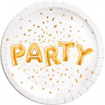 party tányér 8 db-os 23 cm