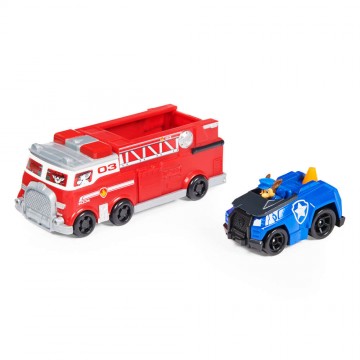 Paw Patrol Tűzoltóautó Chase játékautóval - piros-kék