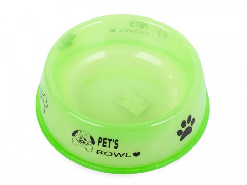Pet&- 039;s Bowl Műanyag tál kutya macska 0,6l, zöld