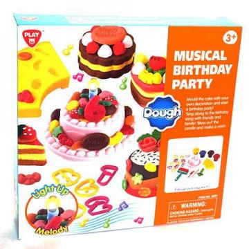 Playgo: Zenélő születésnapi party gyurma szett (8254)