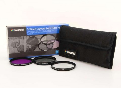 Polaroid szűrőszett (UV, CPL, FLD) + 4 db-os szűrőtok 62 mm