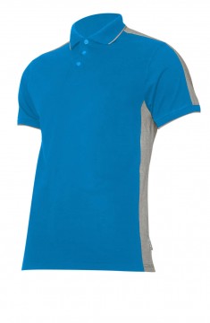 Póló póló 190g/m2, kék-szürke, "l"